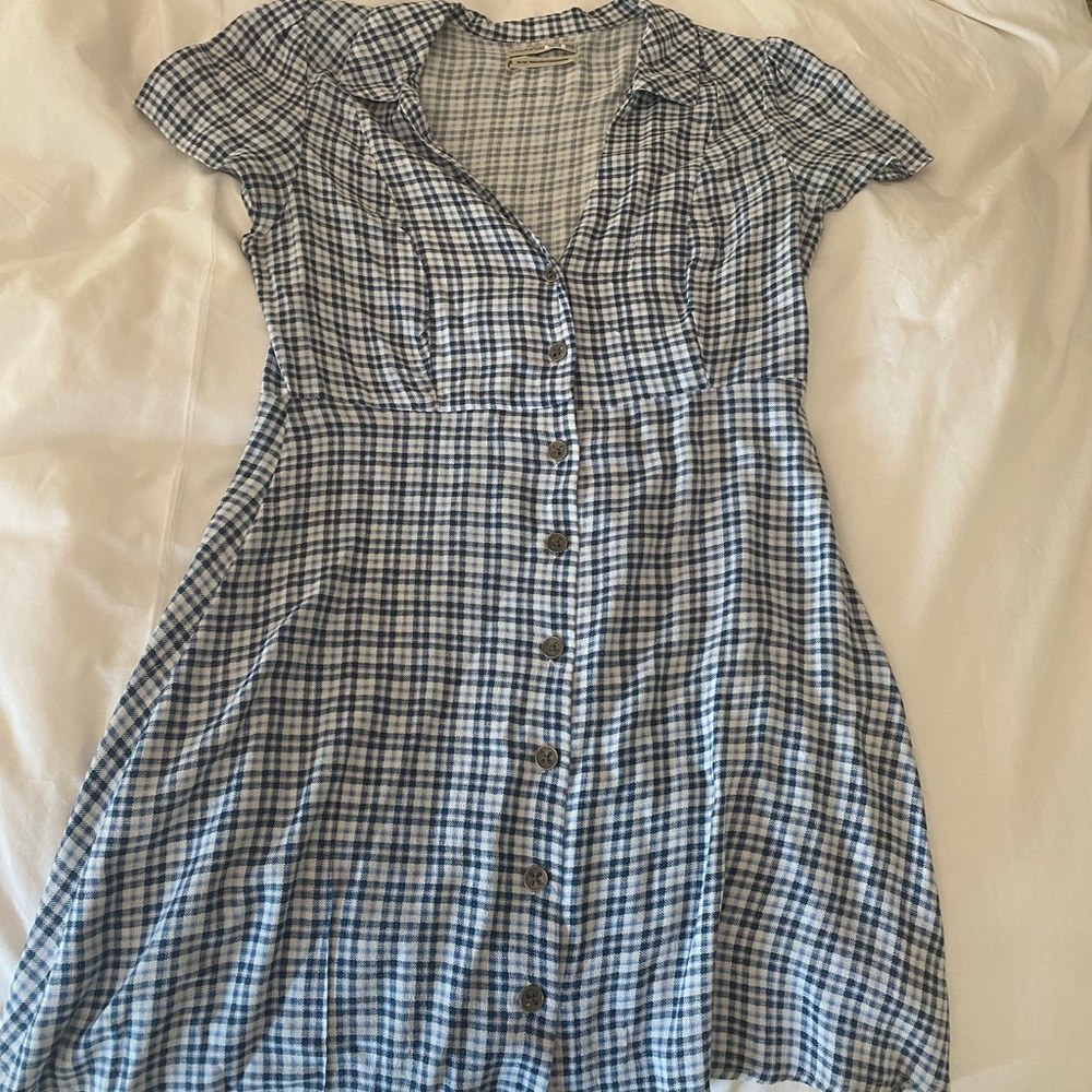 urban outfitters plaid mini dress